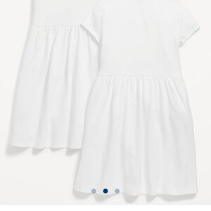 White Short Sleeve Dress
